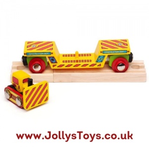 Bulldozer Low Loader for Wooden Rail